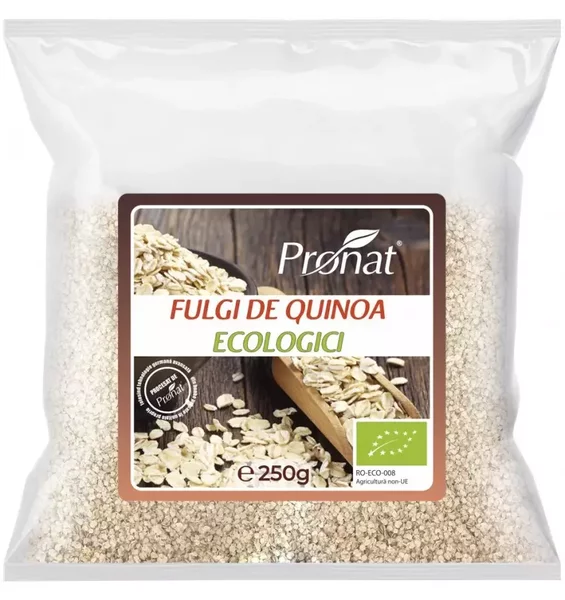 Fulgi bio de quinoa, 250g Pronat